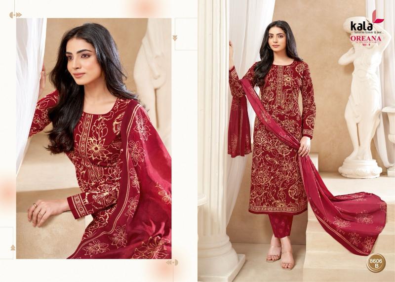Kala oreana vol-9 cotton dress materials wholesale